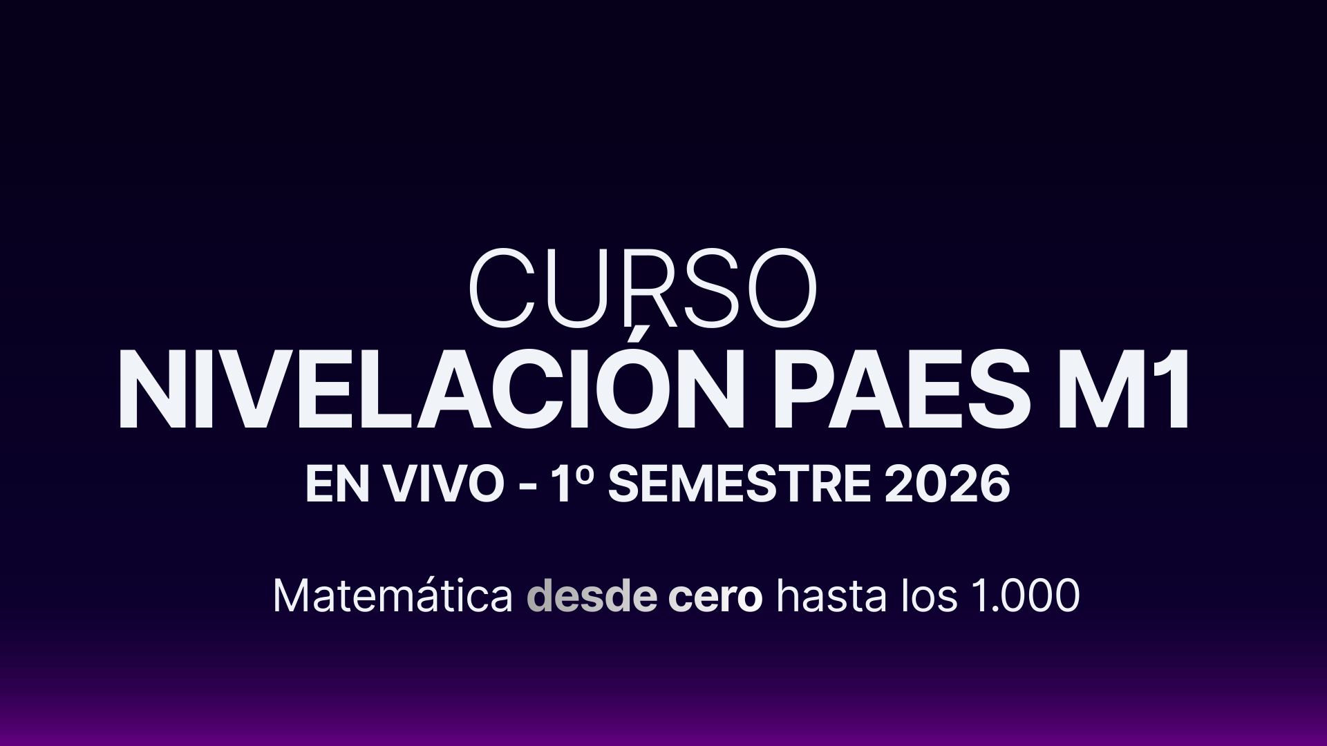 Curso en Vivo Marzo Vespertino 2026